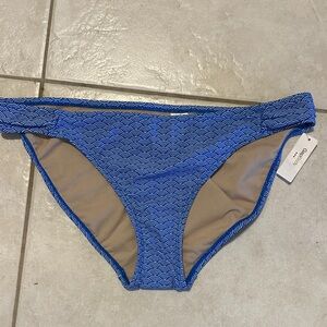 Gap Blue and White Bikini Bottoms Medium